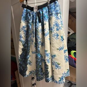 SOLD Tibi silk skirt size 10 sidewalk floral